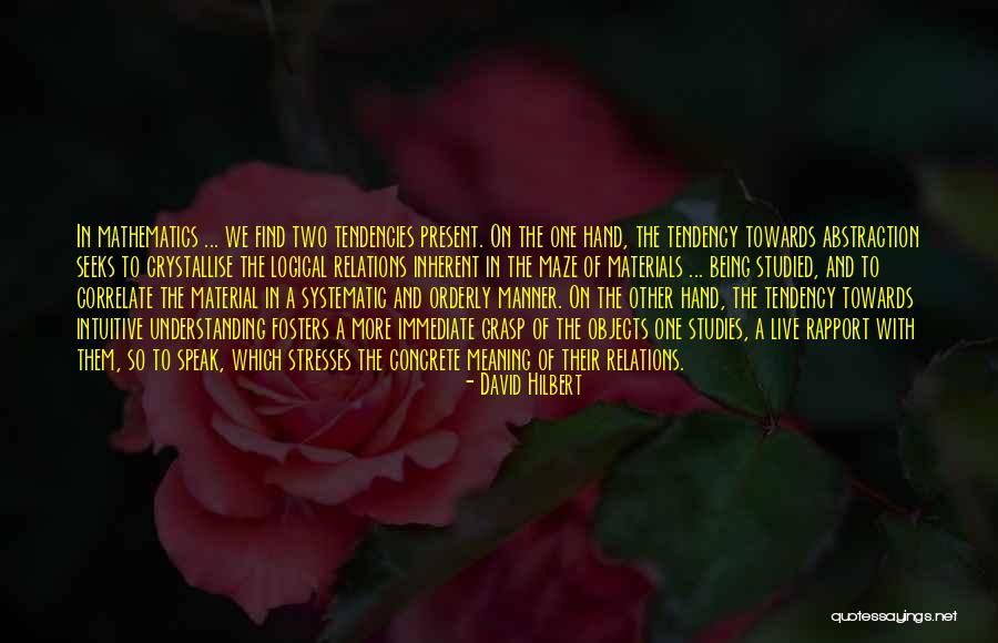 Material Objects Quotes By David Hilbert Material Objects Quotes By David Hilbert