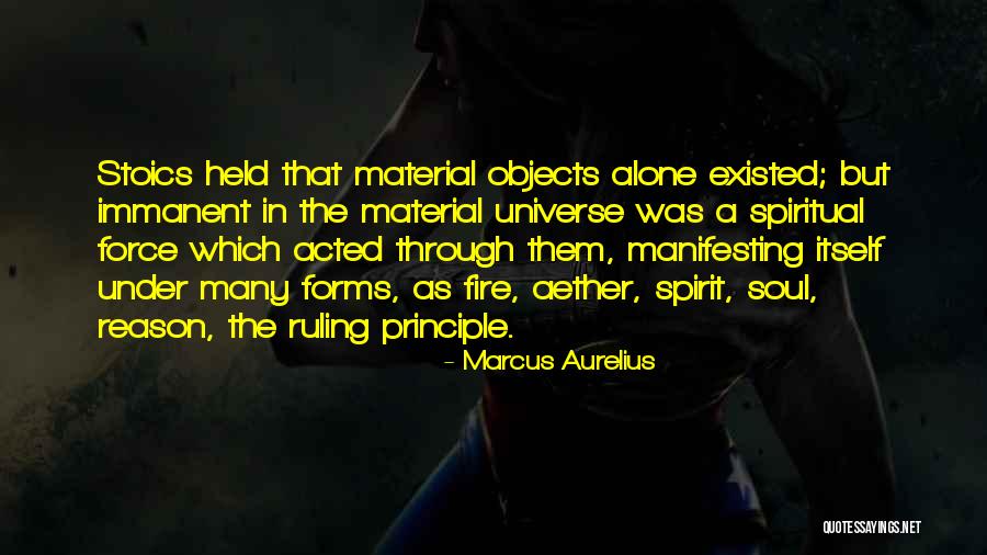 Material Objects Quotes By Marcus Aurelius