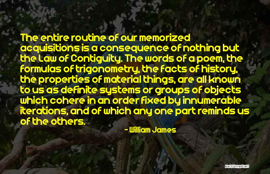 Material Objects Quotes By William James