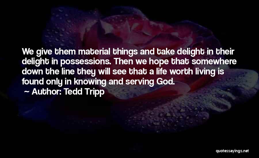 Material Possessions Quotes By Tedd Tripp