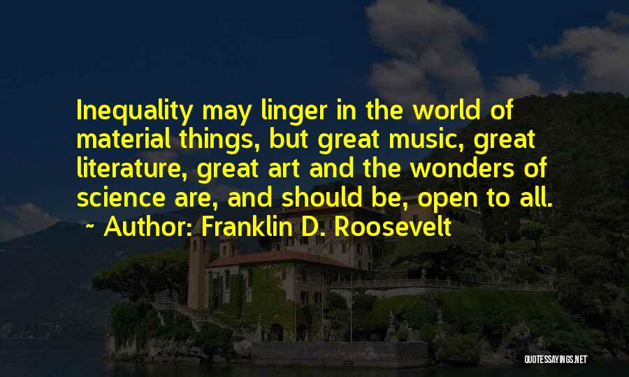 Material Science Quotes By Franklin D. Roosevelt