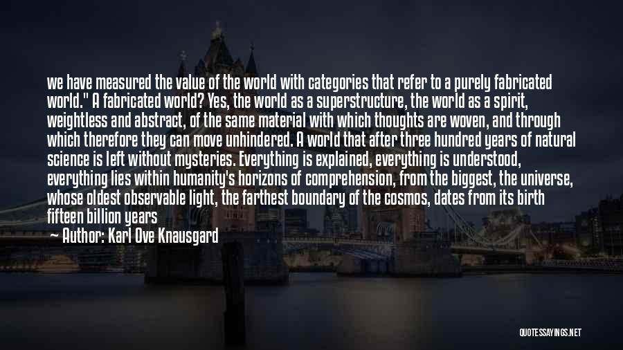 Material Science Quotes By Karl Ove Knausgard