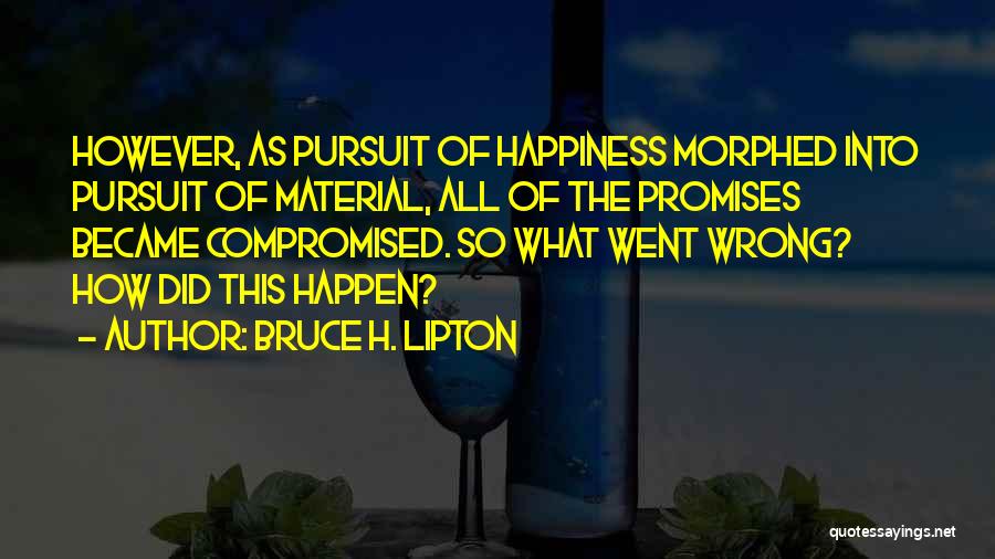 Material Things And Happiness Quotes By Bruce H. Lipton