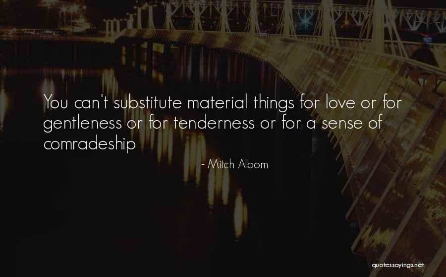 Material Things Over Love Quotes By Mitch Albom