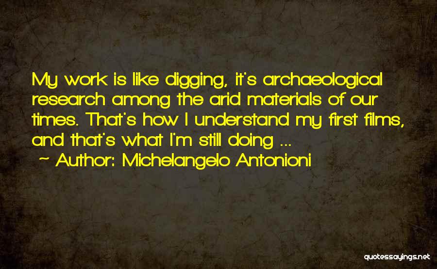 Materials Quotes By Michelangelo Antonioni