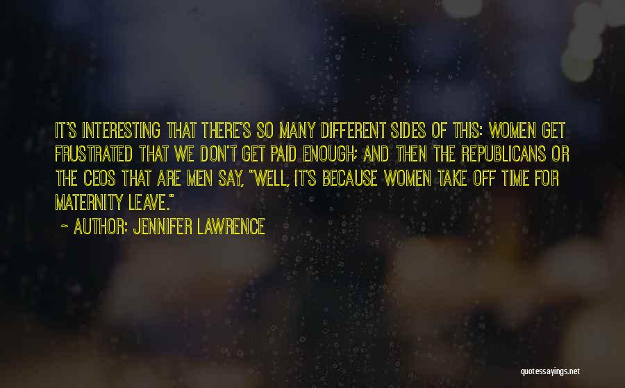 Maternity Quotes By Jennifer Lawrence