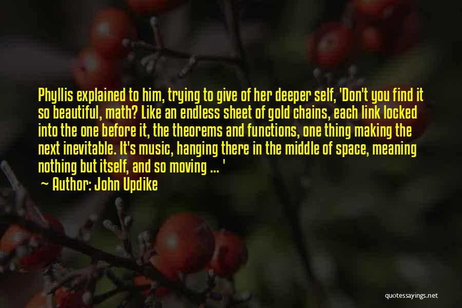 Math Functions Quotes By John Updike