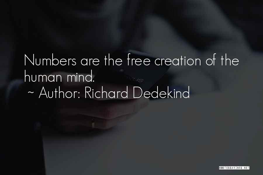 Math Numbers Quotes By Richard Dedekind