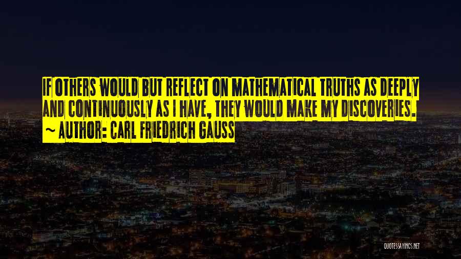 Mathematical Equations Quotes By Carl Friedrich Gauss