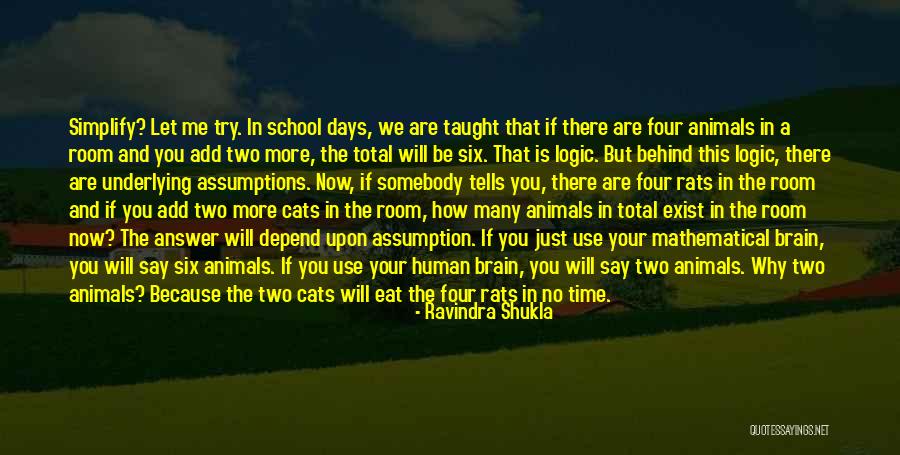 Mathematical Logic Quotes By Ravindra Shukla Mathematical Logic Quotes By Ravindra Shukla