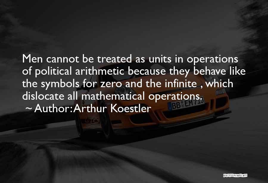 Mathematical Symbols Quotes By Arthur Koestler