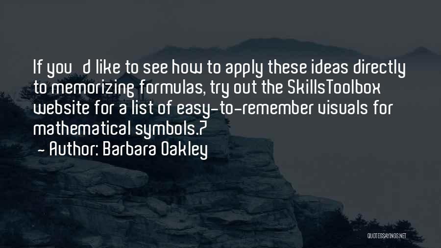 Mathematical Symbols Quotes By Barbara Oakley