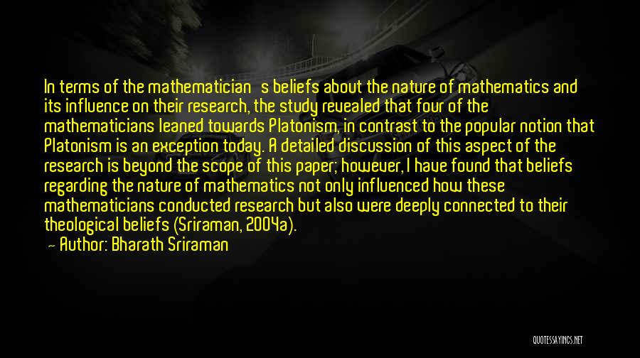 Mathematicians And Their Quotes By Bharath Sriraman