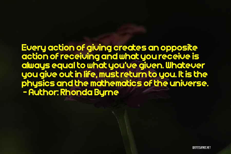 Mathematics And Life Quotes By Rhonda Byrne