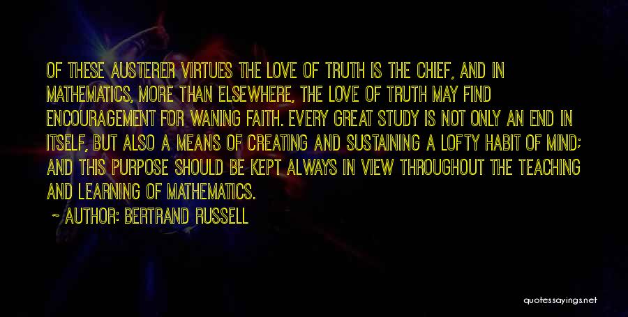 Mathematics And Love Quotes By Bertrand Russell
