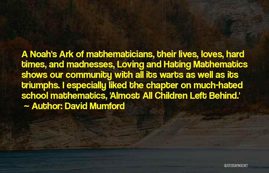 Mathematics And Love Quotes By David Mumford