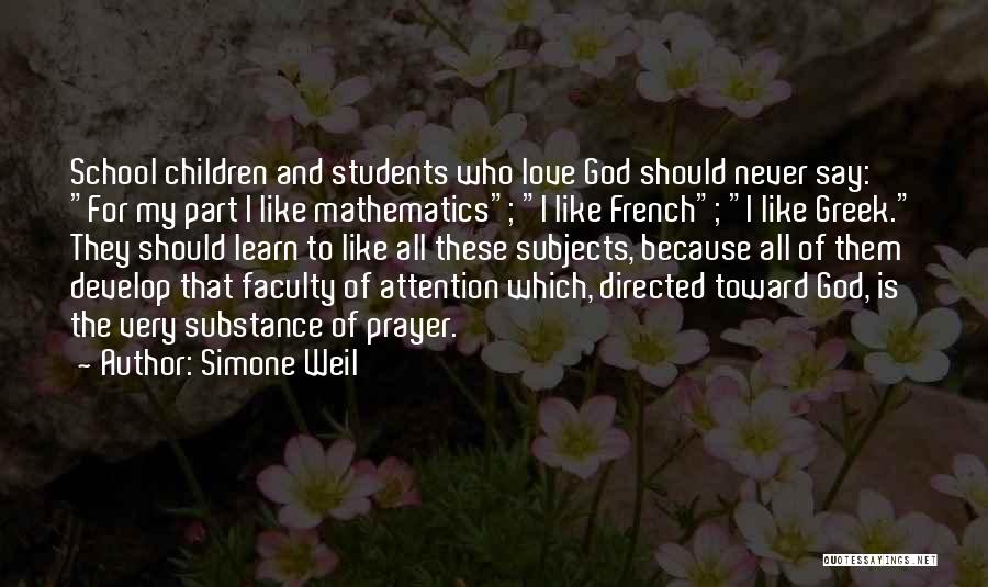Mathematics And Love Quotes By Simone Weil