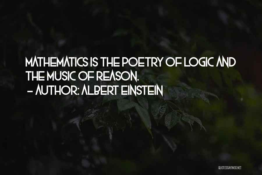 Mathematics And Music Quotes By Albert Einstein