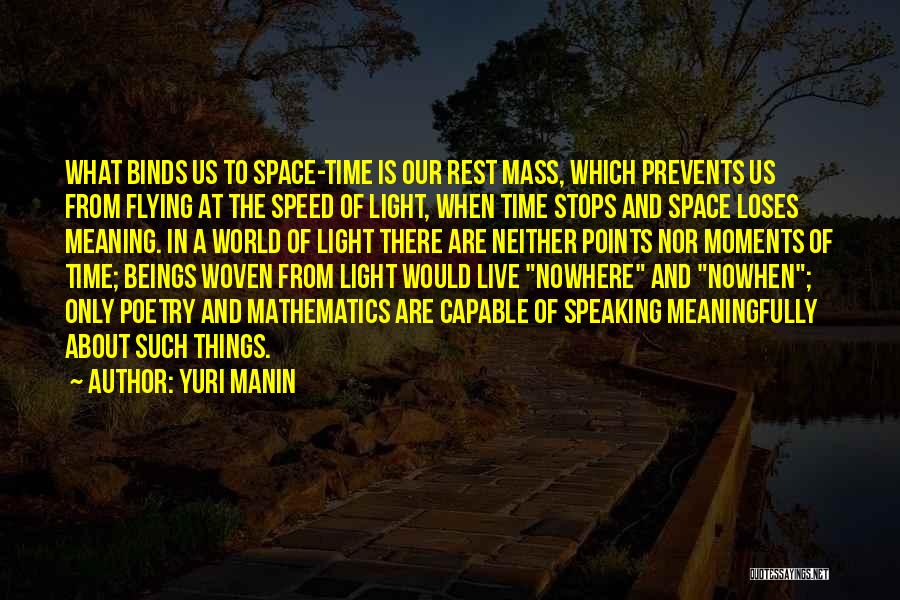 Mathematics And Poetry Quotes By Yuri Manin