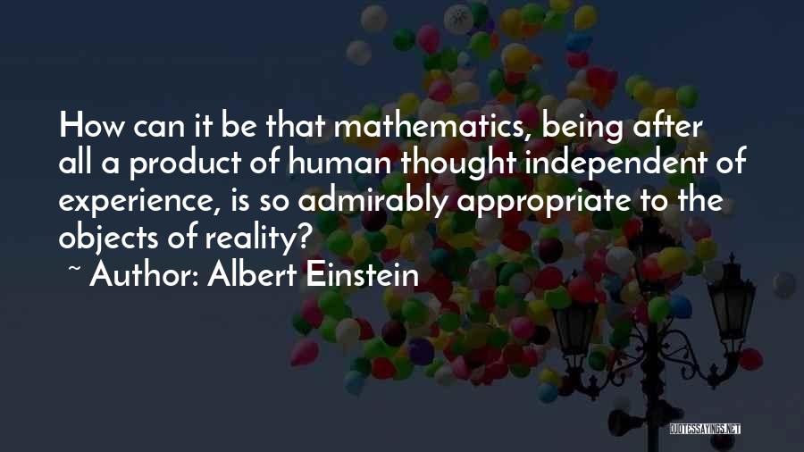 Mathematics By Albert Einstein Quotes By Albert Einstein