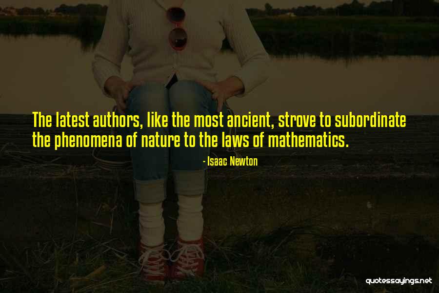 Mathematics Quotes By Isaac Newton