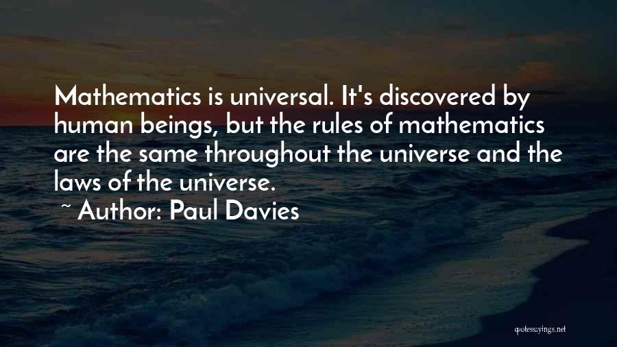 Mathematics Quotes By Paul Davies