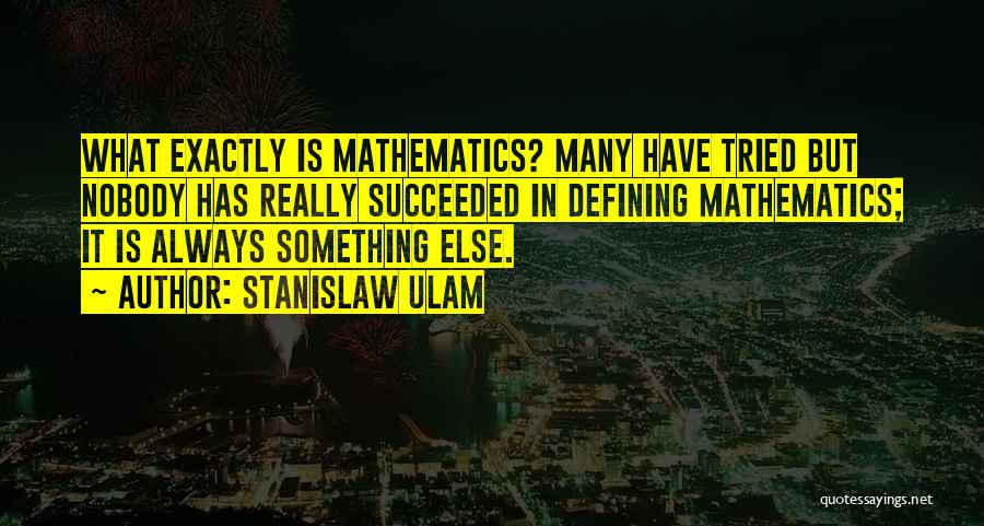 Mathematics Quotes By Stanislaw Ulam