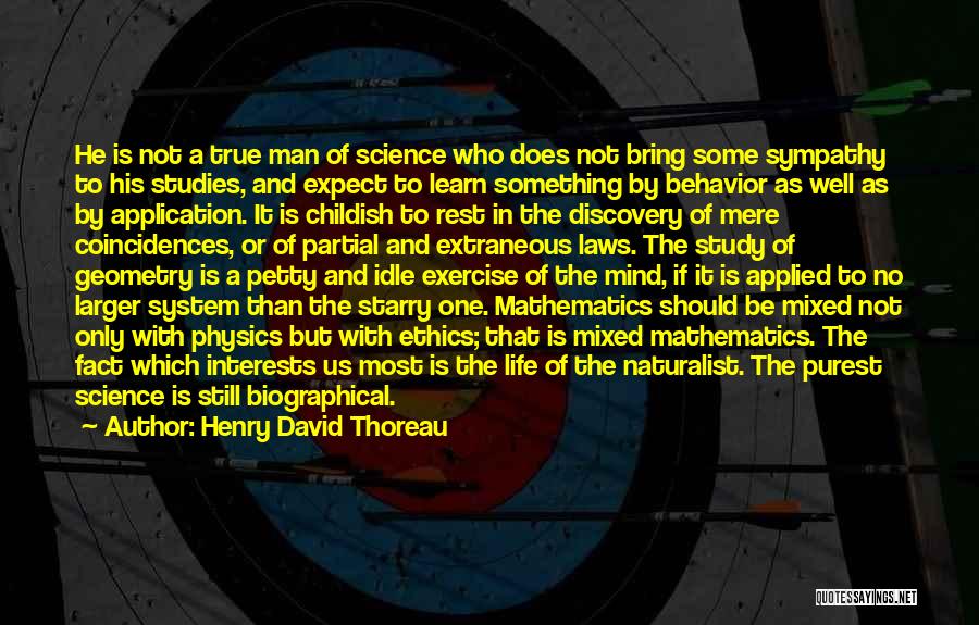 Mathematics Science Quotes By Henry David Thoreau