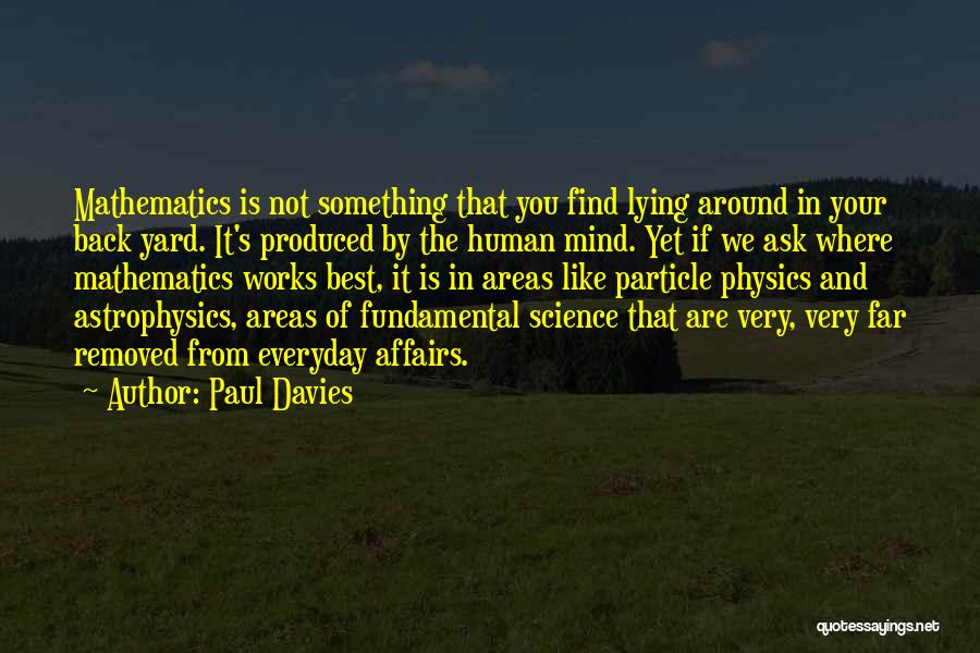 Mathematics Science Quotes By Paul Davies