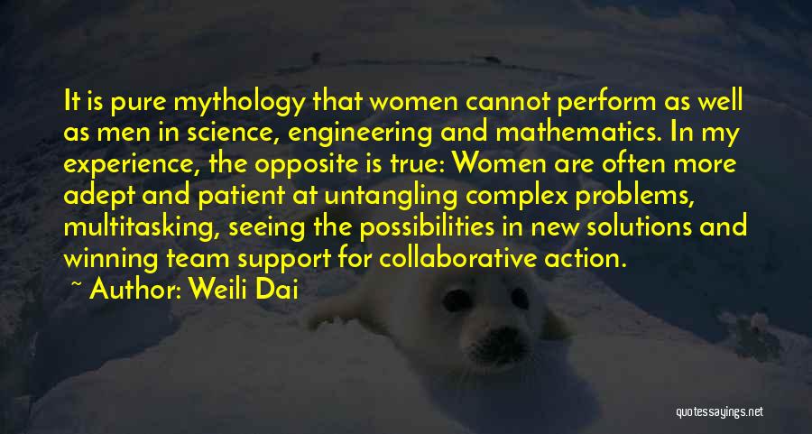 Mathematics Science Quotes By Weili Dai