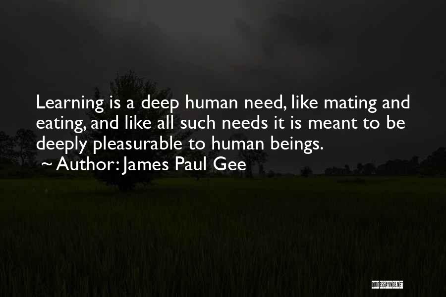 Mating Quotes By James Paul Gee