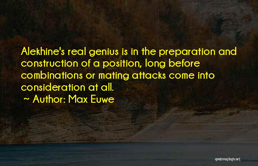 Mating Quotes By Max Euwe