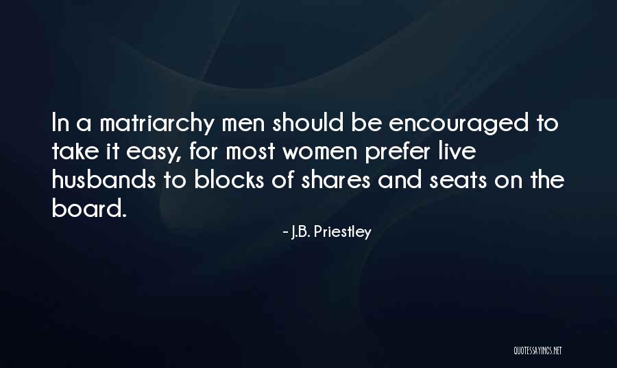 Matriarchy Quotes By J.B. Priestley