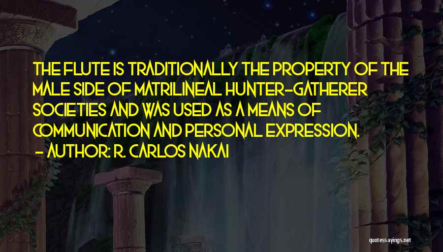 Matrilineal Quotes By R. Carlos Nakai