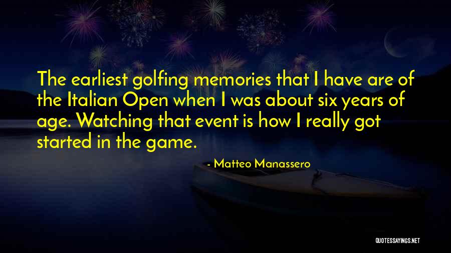 Matteo Do Quotes By Matteo Manassero