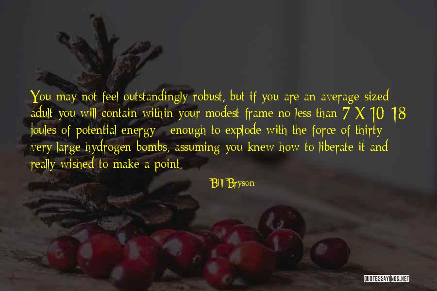 Matter And Energy Quotes By Bill Bryson
