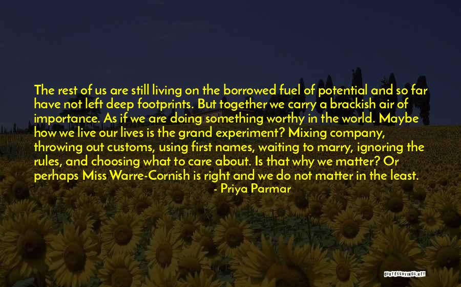 Matter Of Importance Quotes By Priya Parmar Matter Of Importance Quotes By Priya Parmar