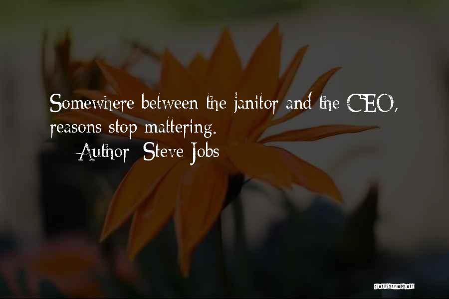 Mattering Quotes By Steve Jobs