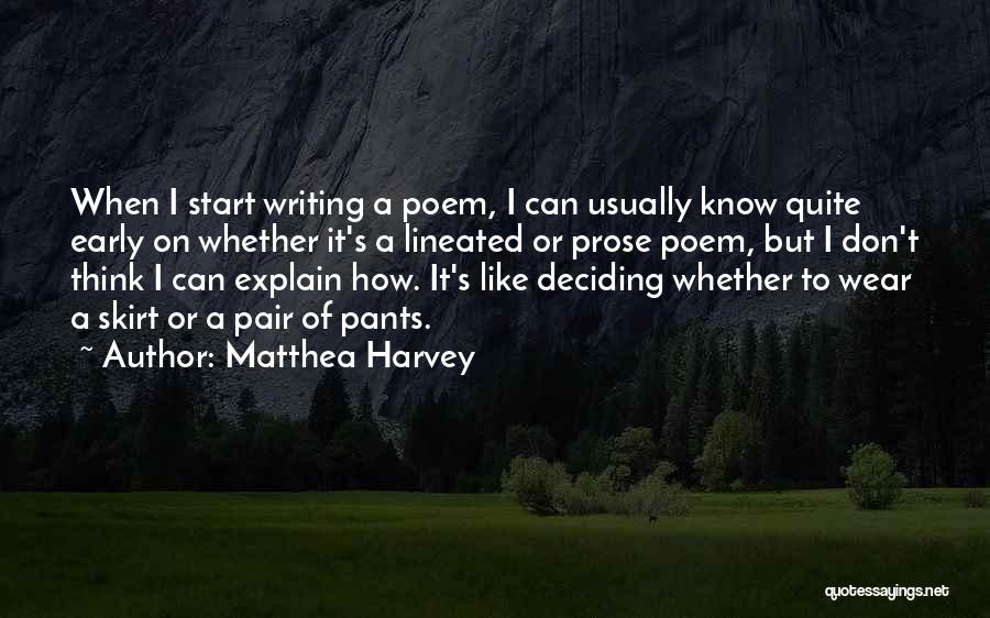 Matthea Harvey Quotes 165519