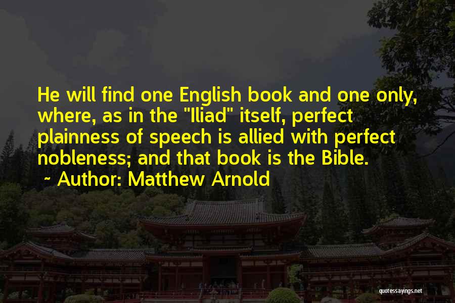 Matthew Bible Quotes By Matthew Arnold