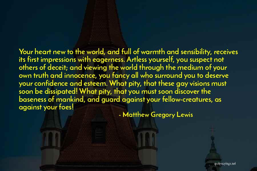 Matthew Gregory Lewis Quotes 897883 Matthew Gregory Lewis Quotes 897883