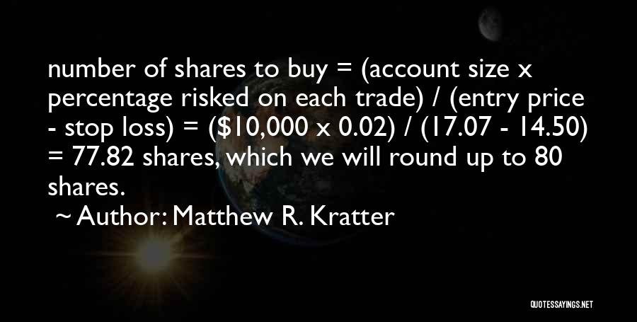 Matthew R. Kratter Quotes 136894