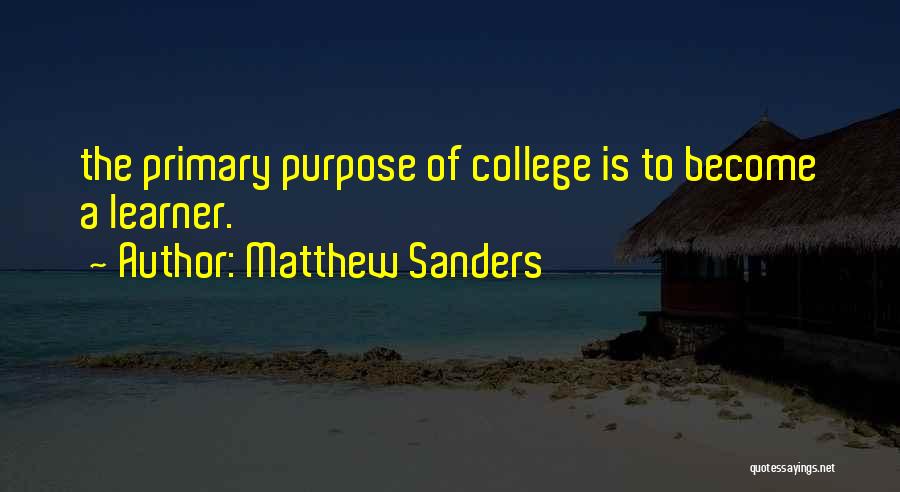 Matthew Sanders Quotes 1086825