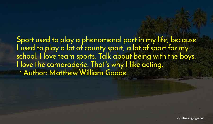 Matthew William Goode Quotes 1279878