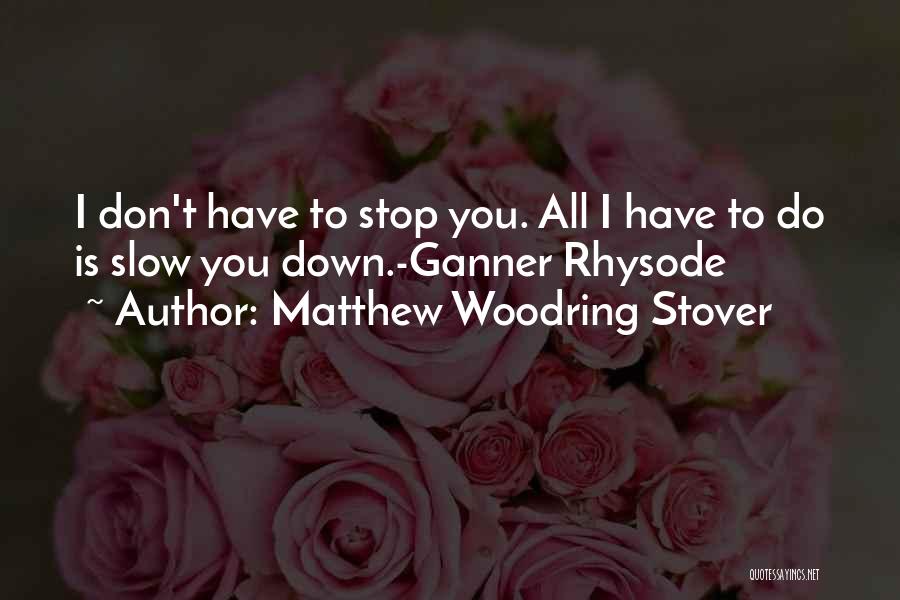 Matthew Woodring Stover Quotes 2253823