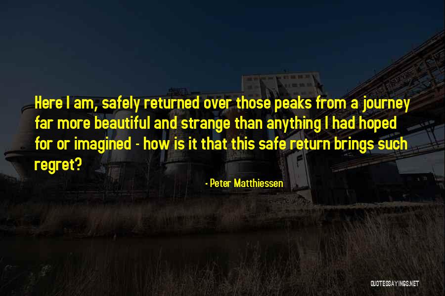 Matthiessen Quotes By Peter Matthiessen Matthiessen Quotes By Peter Matthiessen