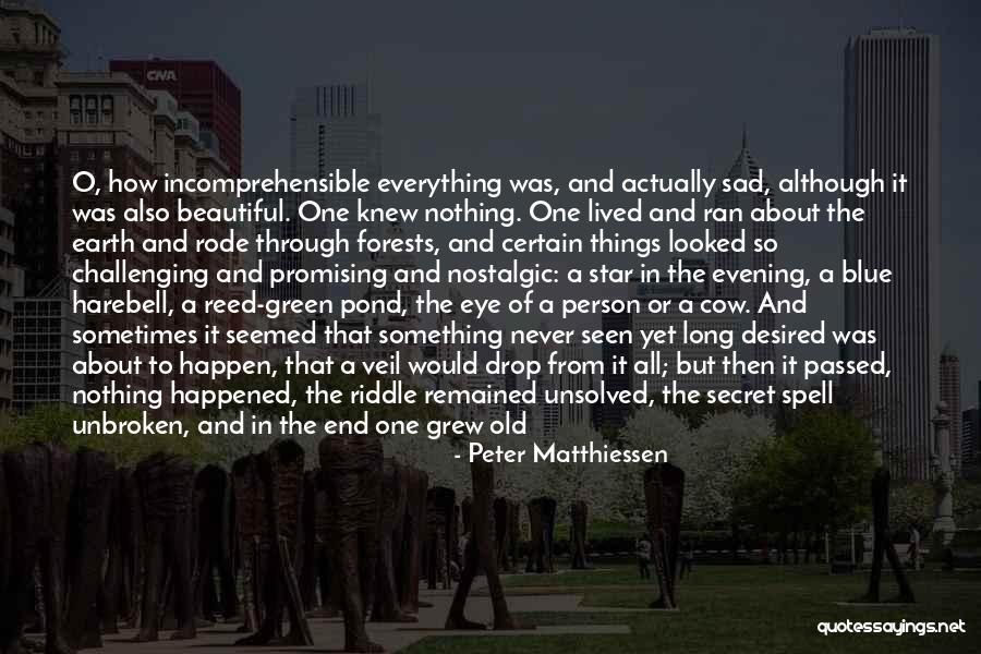Matthiessen Quotes By Peter Matthiessen Matthiessen Quotes By Peter Matthiessen