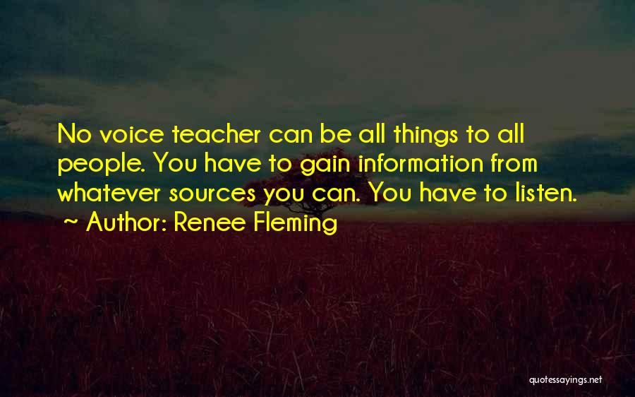 Mature Friendship Quotes By Renee Fleming