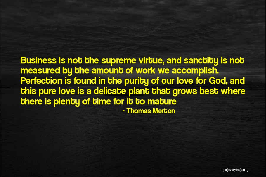 Mature Love Quotes By Thomas Merton