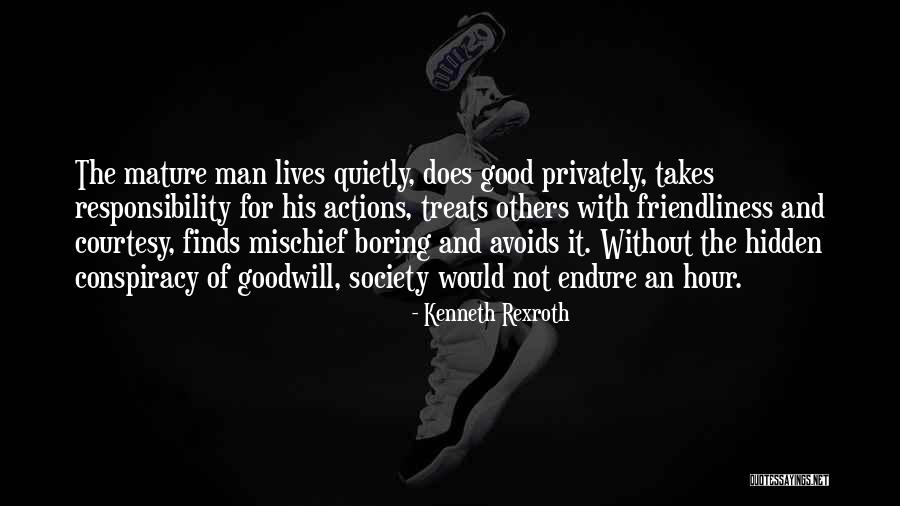 Mature Man Quotes By Kenneth Rexroth